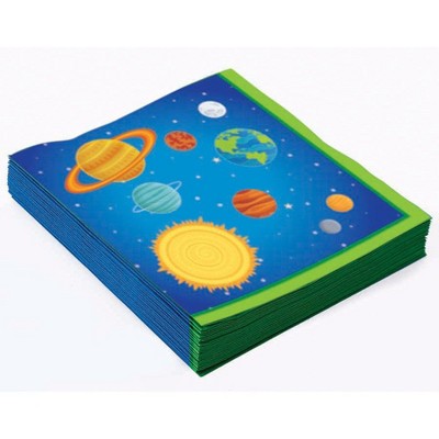 Birthday Express Space Party Rocket Space Lunch Napkins - 16 pack