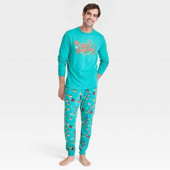 Men's Feliz Navidad Matching Family Pajama Set - Wondershop™ with Dia Pacheco Blue