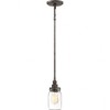 Quoizel Lighting Squire 1 - Light Pendant in  Rustic Black - 3 of 4