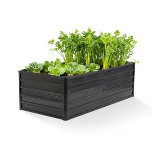 TUYOHW 6x3x2ft Metal Raised Garden Bed,Outdoor Galvanized Planter Box for Vegetables,Flowers,Herbs & Plants - 1 of 1