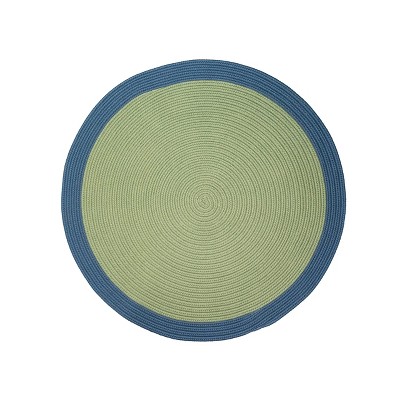Colonial Mills Dolce Bordered Doormats - Sea Green 55” x 55”