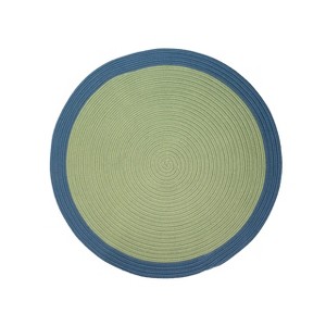 Colonial Mills Dolce Bordered Doormats - Sea Green 70” x 70” - 1 of 3