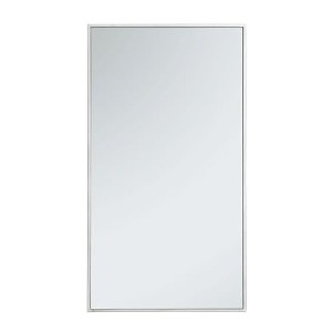 Elegant Lighting Metal frame rectangle mirror 20 inch in silver - 1 of 4