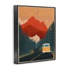 Stupell Industries Take the Scenic Route Phrase Retro Mountain Travel Framed Giclee Art - 2 of 4