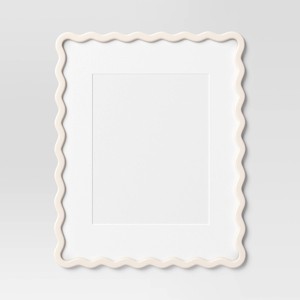 16"x20" Matted to 11"x14" Wavy Frame White - Room Essentials™ - 1 of 4
