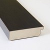 20" x 54" Non-Beveled Portico Espresso Wood on The Door Mirror - Amanti Art: Over Door, Full Body, Long Rectangle Mirror - 2 of 4