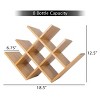 8-Bottle Rack - Space-Saving Tabletop Holder for Kitchen, Bar, and Dining Room - Free-Standing Modern Rack by Hastings Home - 4 of 4
