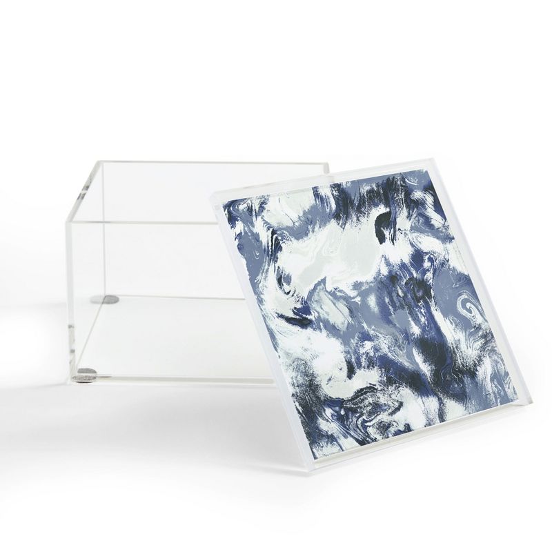 Jacqueline Maldonado Marble Mist Blue Acrylic Box - Deny Designs, 2 of 5