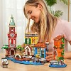 Plaxsoon Venice Main Street Building Set, 2155PCS City Riverside Architecture Model Kit with Flower Shop & Pizzeria Toys for Adults & Teens 10+ - 3 of 4