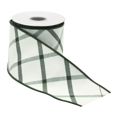 Plaid Wired Ribbon 4" x 5 Yds