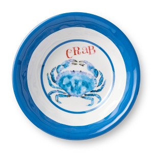 Certified International (Set of 6) 220z Beach House Crab Melamine All Purpose Bowls - 1 of 4