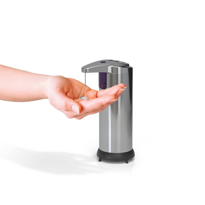 7.6oz Touchless Hands Free Automatic Soap and Sanitizer Dispenser Stainless Steel - Better Living Products, 4 of 8