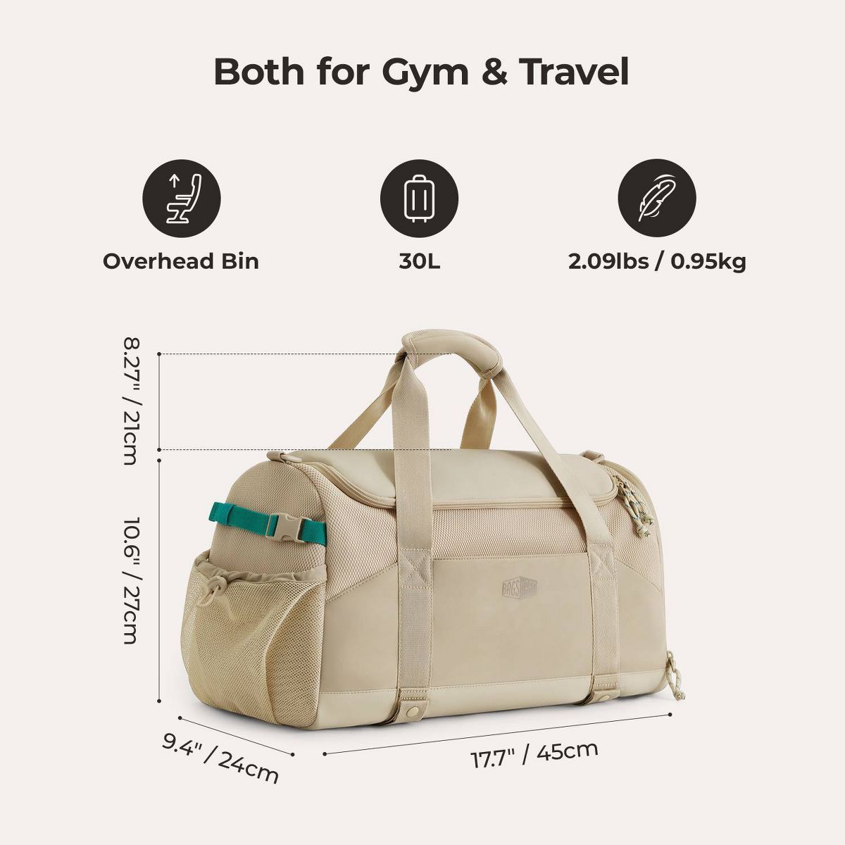 Bagsmart REIKI Softside Duffle Bag - thumbnail 2