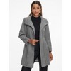 Allegra K Women's Stand Collar Mid-Length Zip Up Winter Coat with Pockets - 3 of 4