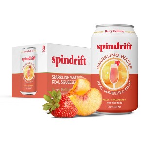 Spindrift Berry Belli-No Sparkling Water - 8pk/12 fl oz Cans - 1 of 4