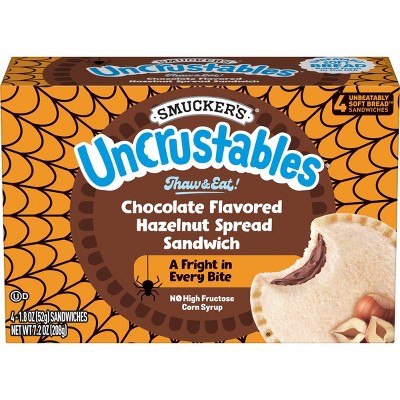 Smucker's Uncrustables Frozen Chocolate Flavored Hazelnut Spread Sandwich