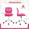 Infans Kids Desk Chair Ergonomic Swivel Children Mesh Study Height Adjustable Rose - 2 of 4