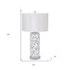 HomeRoots Set of Two 30" White Coastal Starfish Table Lamps With White Drum Shades - 3 of 4
