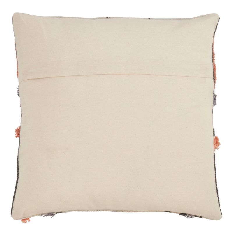 Saro Lifestyle Printed + Embroidered Pillow - Down Filled, 18" Square, Multi, 2 of 3