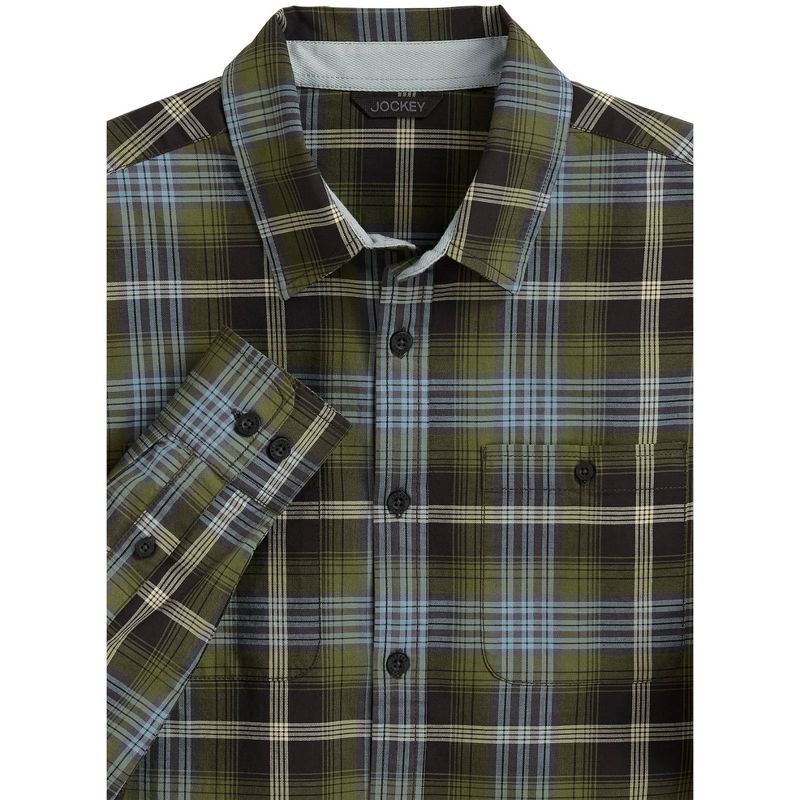 Jockey Men's Outdoors Long Sleeve Woven Button-Up Shirt, 3 of 6