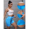 INSPIRE CHIC 2 Pcs Women's High Waist Tie Dye Tummy Control Workout Running Biker Thigh Slimmers - 3 of 4