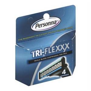 Personna Tri-Flex Triple Balde Cartridges For Men  - 4 ct - 1 of 4