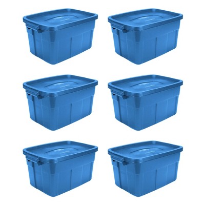 Rubbermaid Roughneck 18 Gal Plastic Holiday Storage Tote