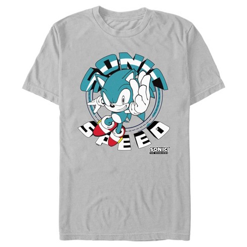 Men's Sonic The Hedgehog Speed Circle Badge T-shirt : Target