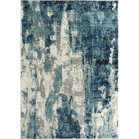 Luxe Weavers Marble Effect Abstract Gray 2x3 Area Rug : Target