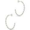 SHINE by Sterling Forever Ezell Hoop Earrings - 2 of 3