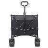 CAVINAS Extended Heavy-Duty Wagon Cart, Foldable Shopping Cart with 7" All-Terrain Wheels, Shopping Wagon for Camping - 4 of 4