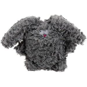 goDog PlayClean Rabbit Squeaky Plush Dog Toy with Odor-Eliminating Essential Oils, Chew Guard Technology - Gray, Large - 1 of 1