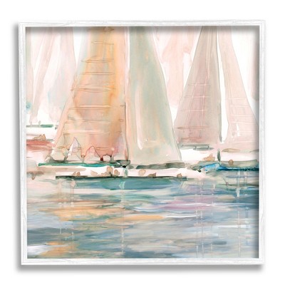Stupell Industries Warm Sunlit Sailboat Reflection Framed Giclee Art