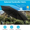 Sapphtopaz Patio Umbrella Market Umbrella Outdoor Cantilever Umbrella for Patio with Crank and Cross Base for Garden, Pool, Deck, Backyard - 2 of 4