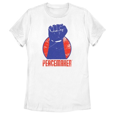 Women's Peacemaker Red Fist Circle T-Shirt