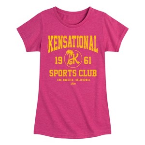 Girls' - Barbie - Kensational Sports Club Fitted Short Sleeve Graphic T-Shirt - 1 of 4