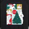 Women's - Coca-Cola - Christmas Tree Polar Bears Lightweight French Terry Wide Neck Long Sleeve Graphic Shirt - 2 of 4