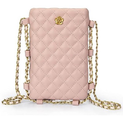 Hachikiko Small Crossbody Purse,Synthetic Leather Phone Wallet with Chain Strap, Stylish Crossbody Phone Bag for Travel & Daily Use