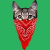 Women's Design By Humans Gangster Cat By clingcling Racerback Tank Top - 2 of 3