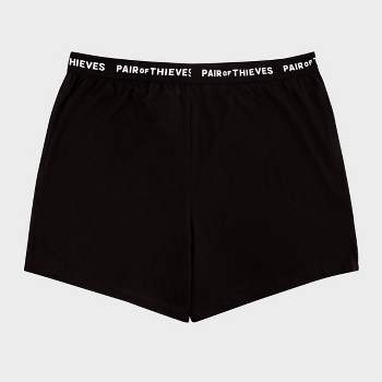 Pair of Thieves men's boxer brief underwear-sz S-1 Pr-black/WHITE  speckled-new