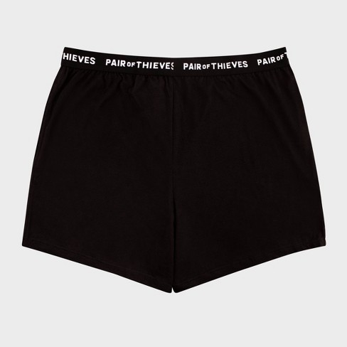 Pair Of Thieves Men's Super Soft Boxer Shorts - Black M : Target