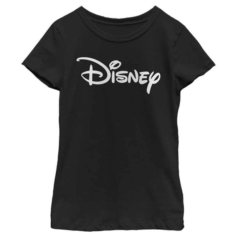 Girl's Disney Simple Logo T-Shirt, 1 of 5