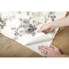 RoomMates Heirloom Magnolia Home Wallpaper Gray: Self-Adhesive Floral, Peelable & Repositionable, Modern Botanical Decor - 3 of 4