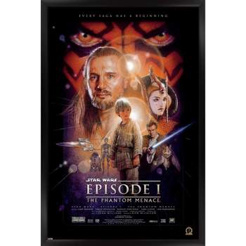 Trends International 24X36 Star Wars: The Phantom Menace - One Sheet Framed Wall Poster Prints
