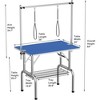 Dog Pet Grooming Table Heavy Duty Adjustable with Overhead Arm, Two Grooming Noose Mesh Tray - 4 of 4