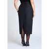 ELOQUII Women's Plus Size Pinstripe Column Midi Skirt - 4 of 4