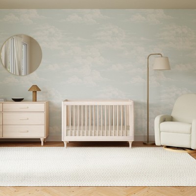 Washed Natural Pine 3-in-1 Convertible Crib with Toddler Rail