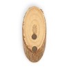 Dritz 50mm Sustainable Wood Grain Oval Buttons Light Brown: Large Sewing Fasteners, Plastic, Pack of 3 - 4 of 4