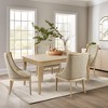 Martha Stewart Bella Parsons Dining Table Natural: Farmhouse Style, 4-Seat, Wood & MDF, 59.5" Width - 3 of 4