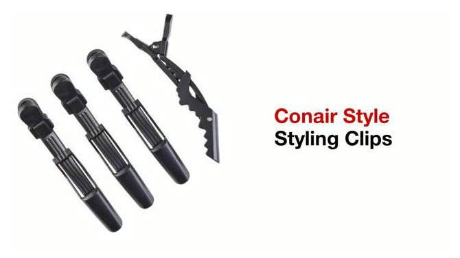 Conair Metal Sectioning Clips - Value Pack - All Hair - 12pcs, 2 of 5, play video